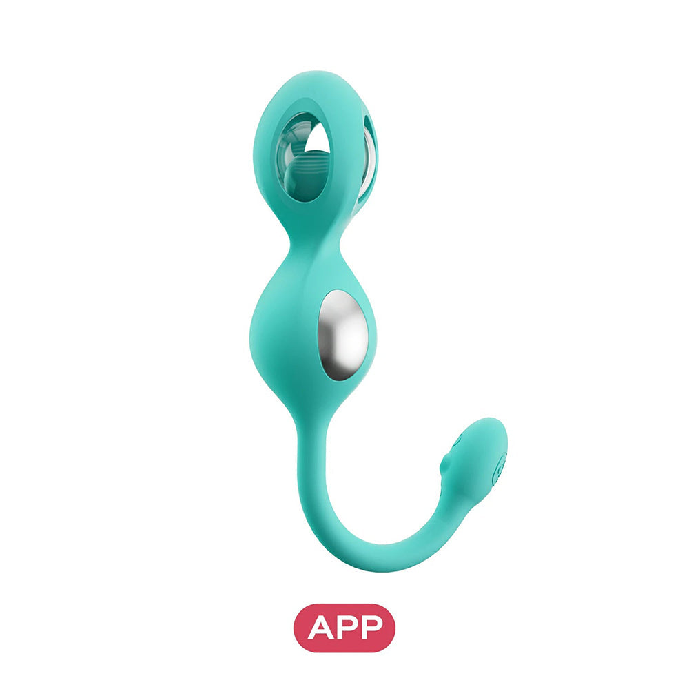 Honey Play Box Elektra App-Controlled E-Stim Kegel Training Set - Cyan