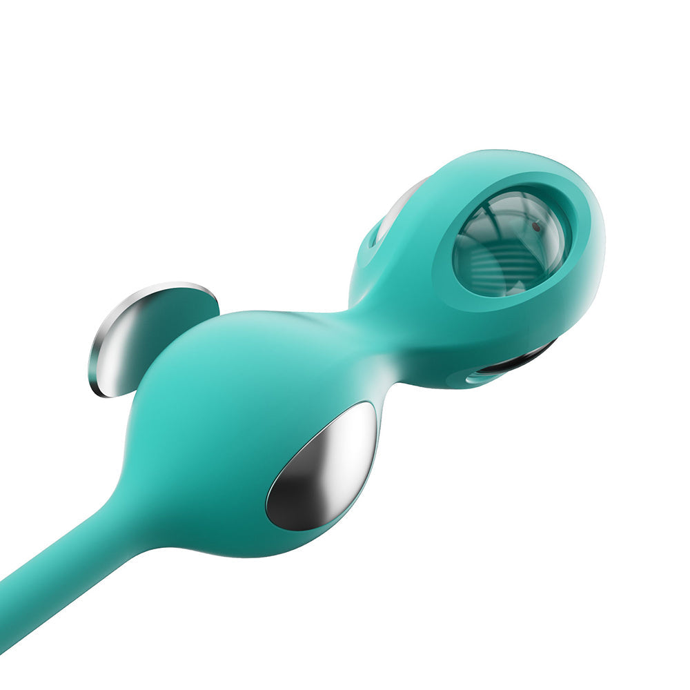 Honey Play Box Elektra App-Controlled E-Stim Kegel Training Set - Cyan
