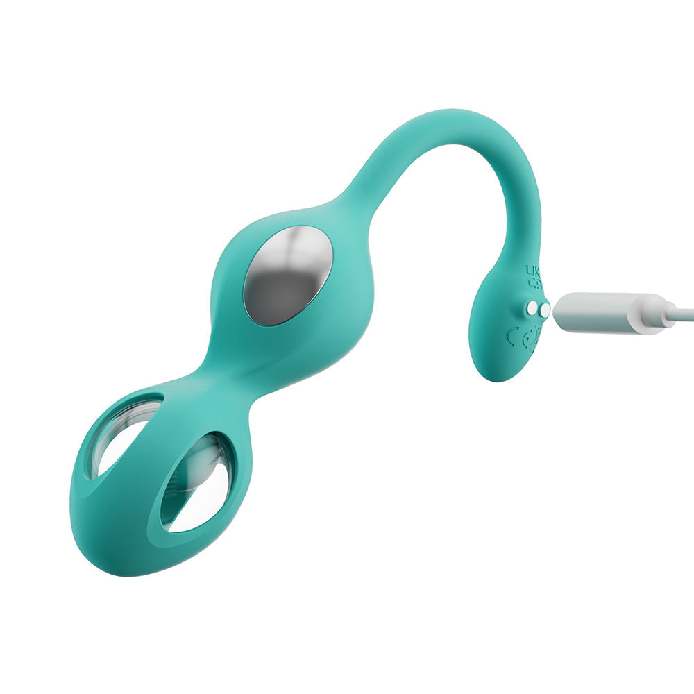 Honey Play Box Elektra App-Controlled E-Stim Kegel Training Set - Cyan