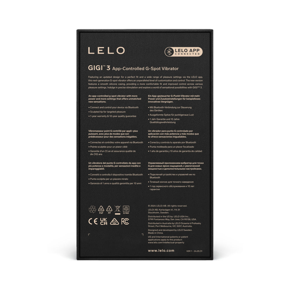 LELO GIGI 3 G-Spot Vibrator with App Control - Powder Blue