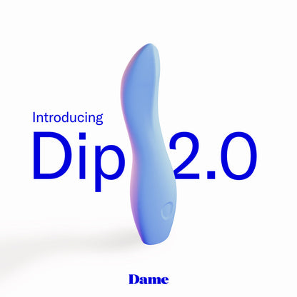Dame Dip 2.0 Classic Vibrator – Periwinkle – USB-C Rechargeable