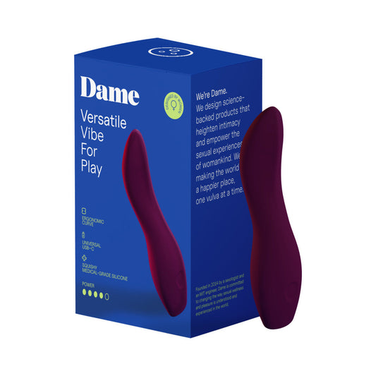 Dame Dip 2.0 Classic Vibrator – Purple – USB-C Rechargeable