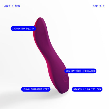 Dame Dip 2.0 Classic Vibrator – Purple – USB-C Rechargeable