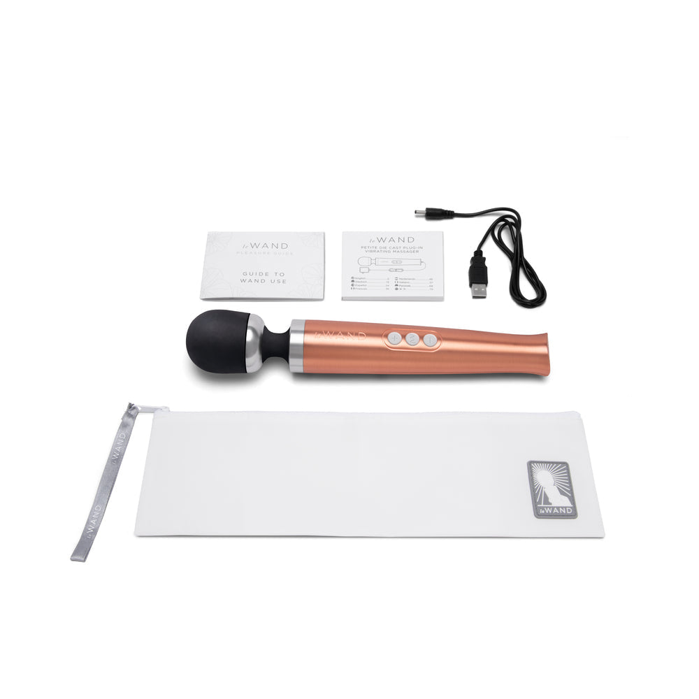 Le Wand Die Cast Rechargeable Vibrating Massager – Rose Gold