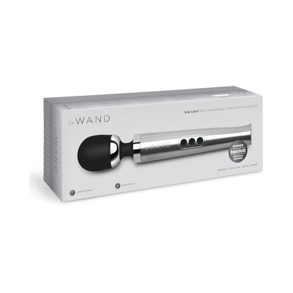 Le Wand Die Cast Rechargeable Vibrating Massager – Silver