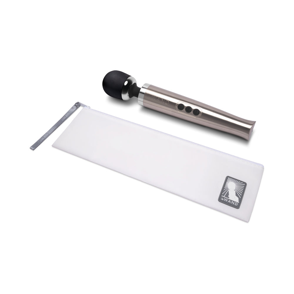 Le Wand Die Cast Rechargeable Vibrating Massager – Silver