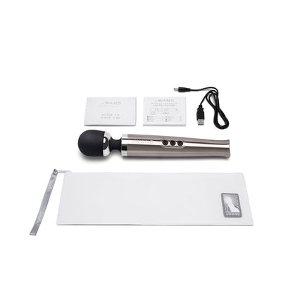 Le Wand Die Cast Rechargeable Vibrating Massager – Silver