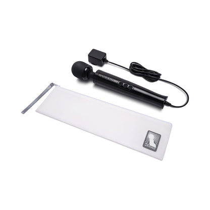 Le Wand Die Cast Plug-In Massager – Black – 10 Vibration Speeds, 20 Patterns