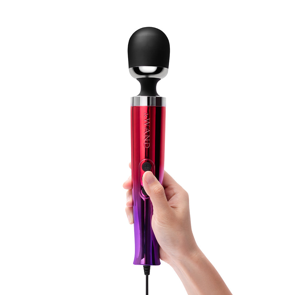 Le Wand Die Cast Plug-In Vibrating Massager - Multi-Color