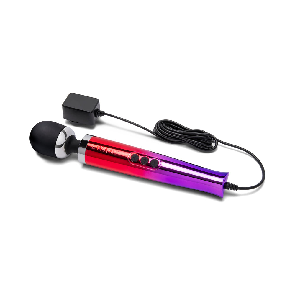 Le Wand Die Cast Plug-In Vibrating Massager - Multi-Color