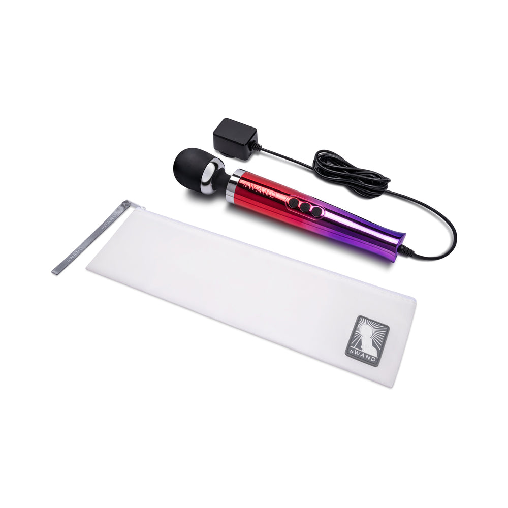 Le Wand Die Cast Plug-In Vibrating Massager - Multi-Color