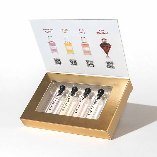 Eye of Love Pheromone Parfum Attract Him 4-Piece Sample Set – Assorted Colors