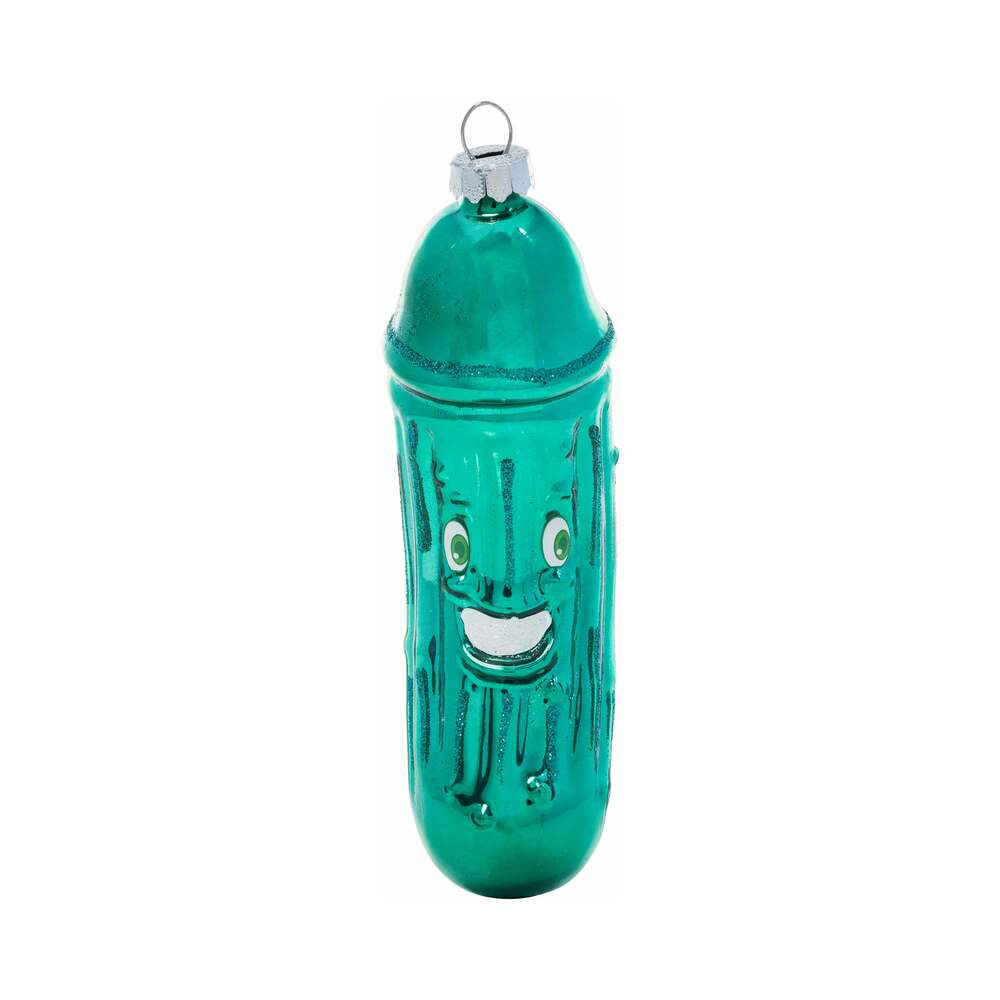 Cheeky Pornament Christmas Dickle Ornament - Hand Blown Glass - Green
