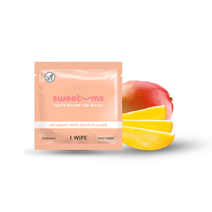 Sweetums Mango Flavored Intimate Wipes – Individual Pack