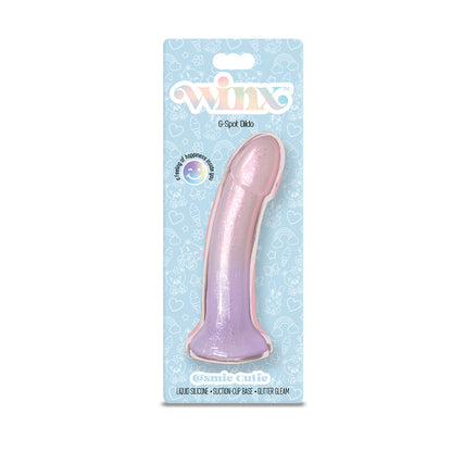 WINX Cosmic Cutie Liquid Silicone Dildo – Multi-Color – 5.5 Inch with Suction Base