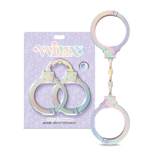 WINX Cozy Cuddles Silicone Handcuffs – Multi-Color – Stretch-To-Fit Design