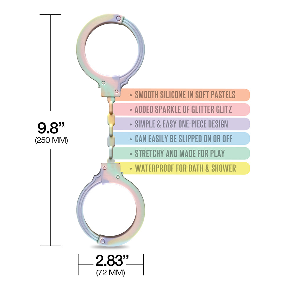 WINX Cozy Cuddles Silicone Handcuffs – Multi-Color – Stretch-To-Fit Design