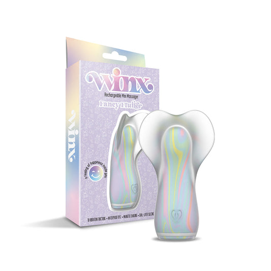 WINX Fancy Flutter Squishy Silicone Vibrator – Multi-Color – 10 Vibration Functions
