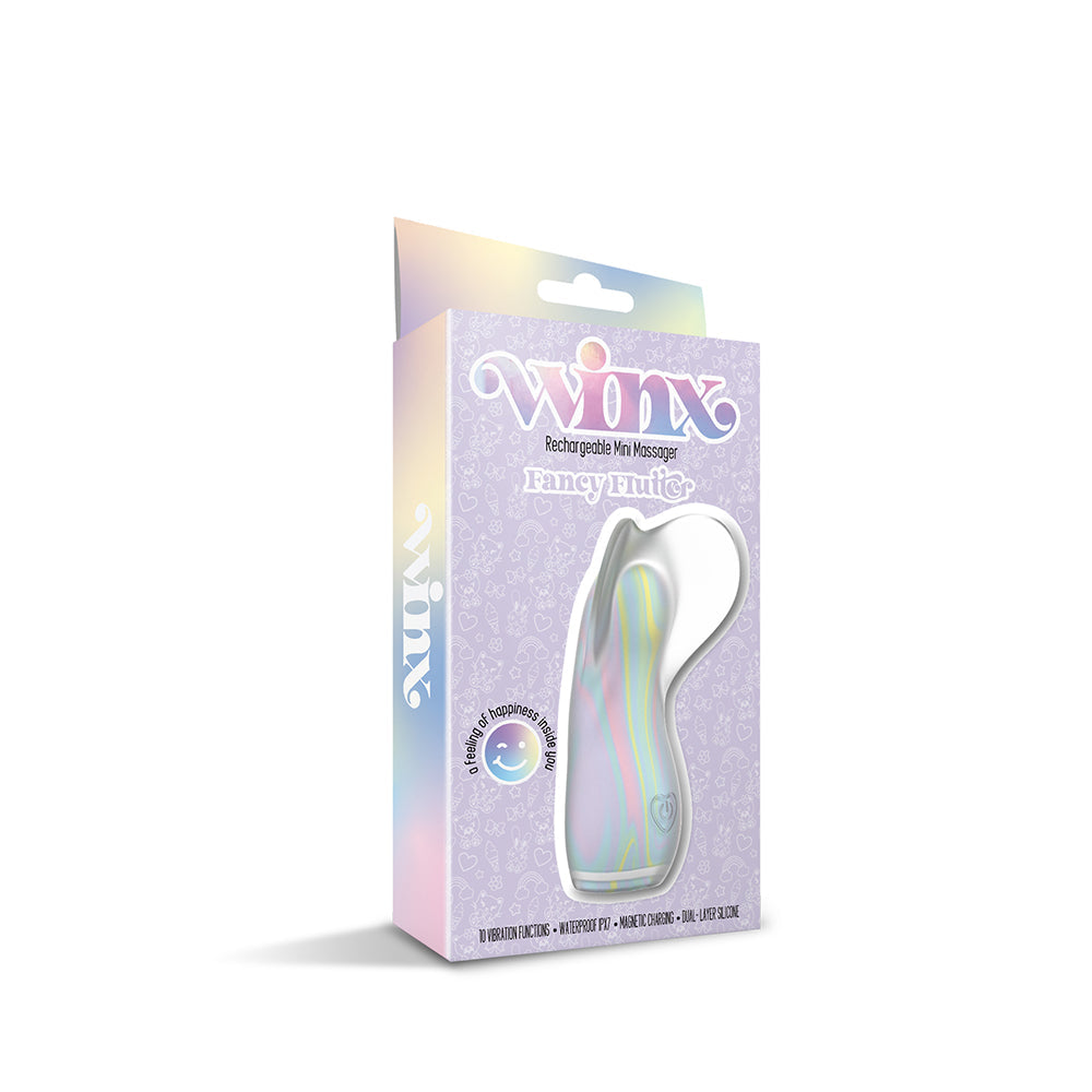 WINX Fancy Flutter Squishy Silicone Vibrator – Multi-Color – 10 Vibration Functions