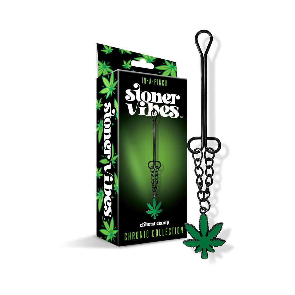Stoner Vibes Chronic Collection 15-Piece Display – Green Nipple and Clitoral Clamps
