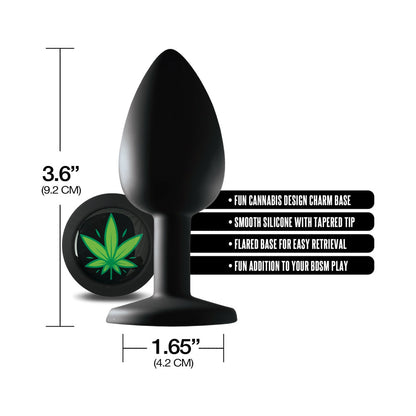 Stoner Vibes Chronic Collection Large Butt Plug – Black – Smooth Silicone Design
