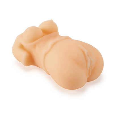 Global Novelties Hentai Stroker Sakura Naughty Maid - Ribbed Tunnel - Vanilla/Ivory/Beige