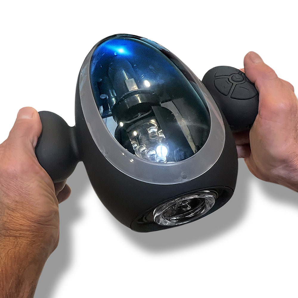 MSTR B8 Blast Off Automatic Thrusting and Vibrating Stroker – Black