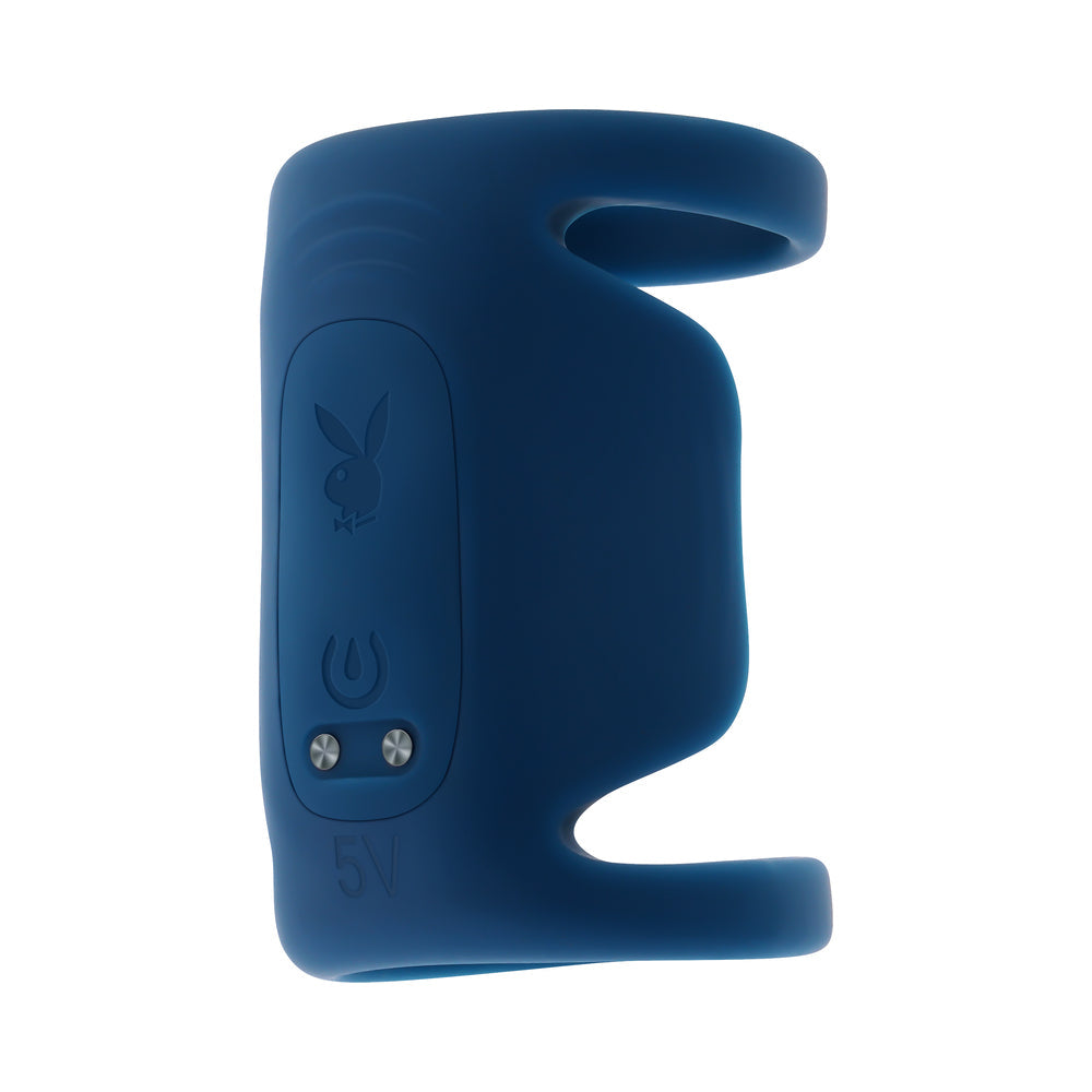 Playboy Jet Pack Penis Vibrator with 9 Vibration Speeds – Navy