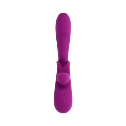 Playboy Cha Cha Slide Dual Vibrator with Adjustable Clitoral Shaft – Purple