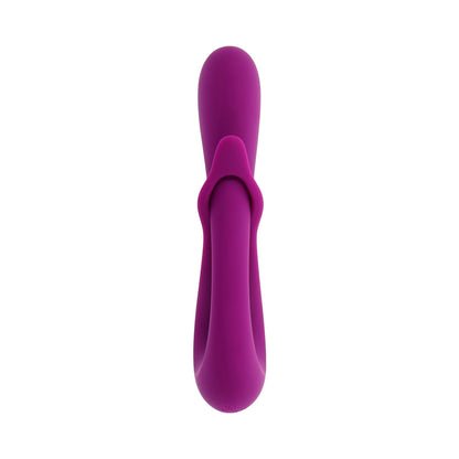 Playboy Cha Cha Slide Dual Vibrator with Adjustable Clitoral Shaft – Purple