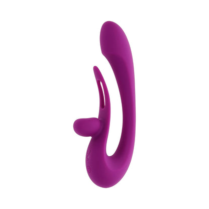 Playboy Cha Cha Slide Dual Vibrator with Adjustable Clitoral Shaft – Purple