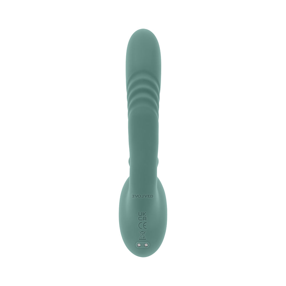 Evolved Thrust Into Ecstasy Mint Thrusting Toy with Rotating Prongs - Teal