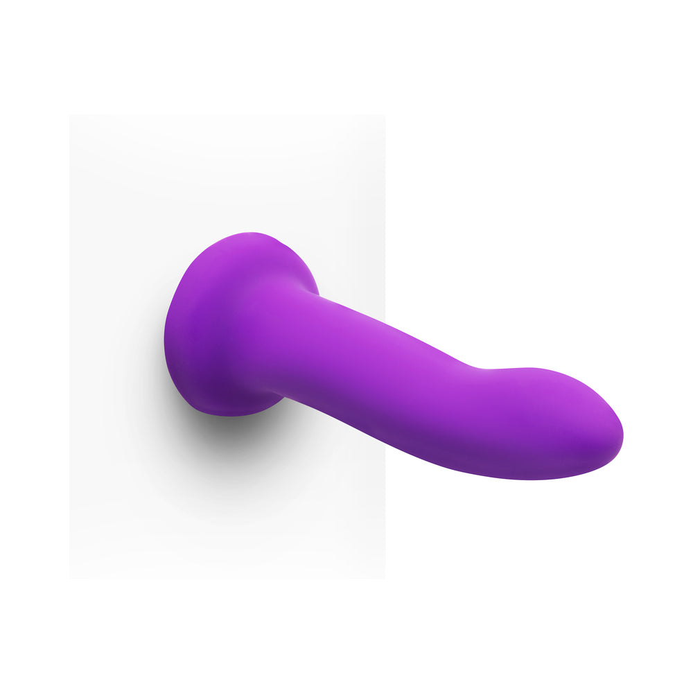 Together Duo 2-Piece Silicone Dildo & Harness Set – Purple