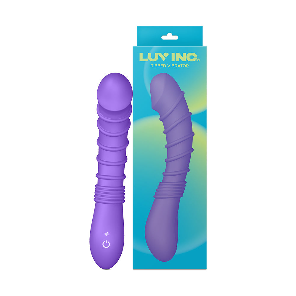 Luv Inc RV21 Ribbed Vibrator with Boost Function – Purple