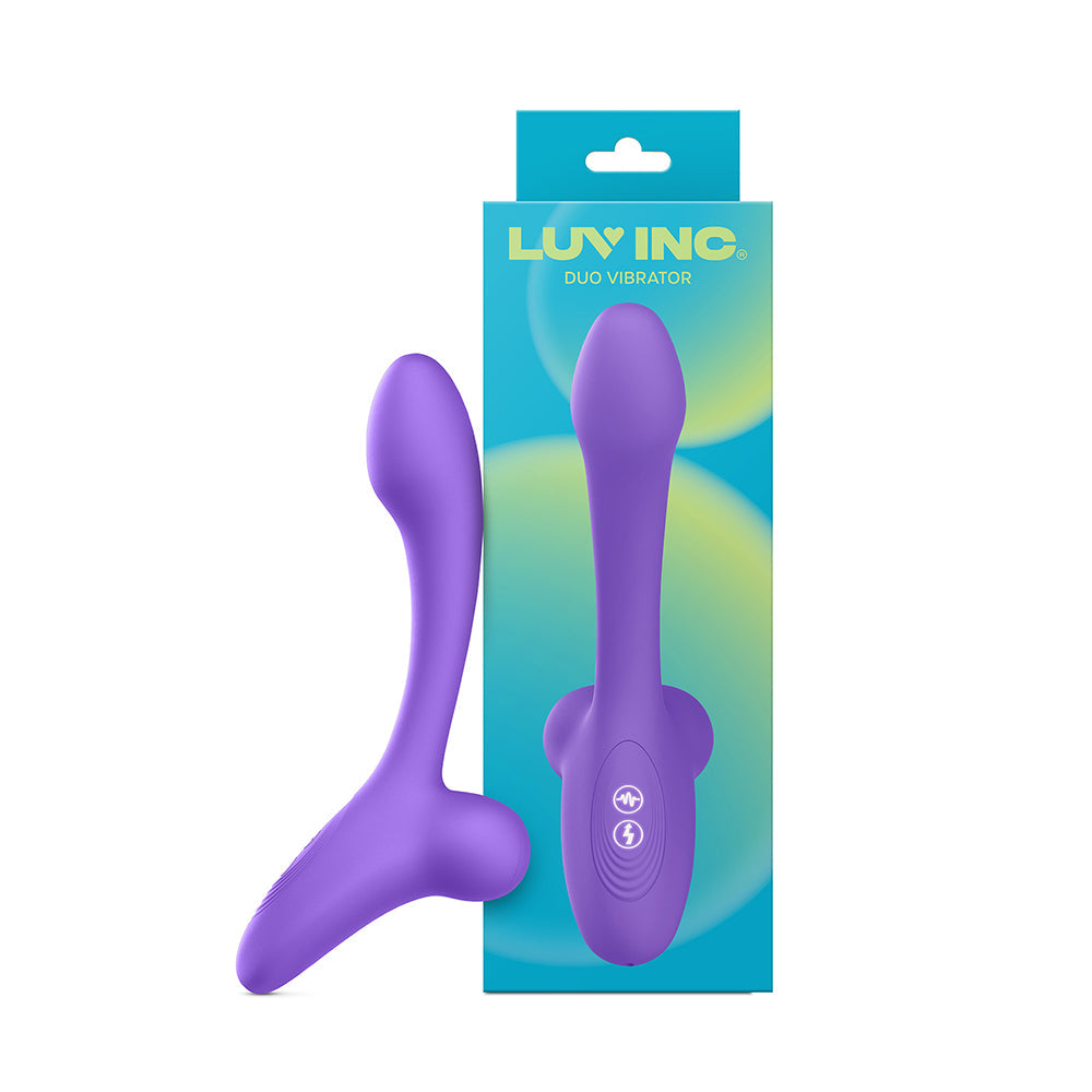 Luv Inc Dv35 Duo Vibrator – Purple – 10 Vibration Modes