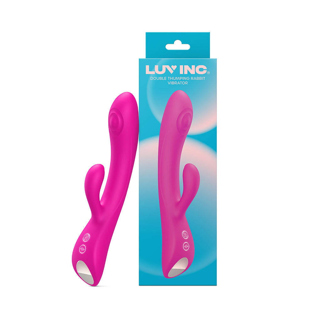 Luv Inc Dr42 Double Thumping Rabbit Vibrator – Hot Pink