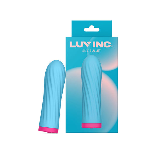 Luv Inc Sk27 Sky Bullet Vibrator – Blue – 10 Vibration Frequencies