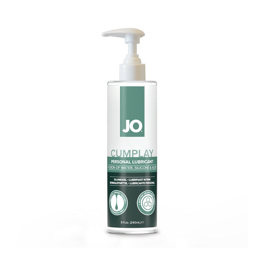 JO Cumplay Hybrid Personal Lubricant 8 oz - Creamy and White Texture