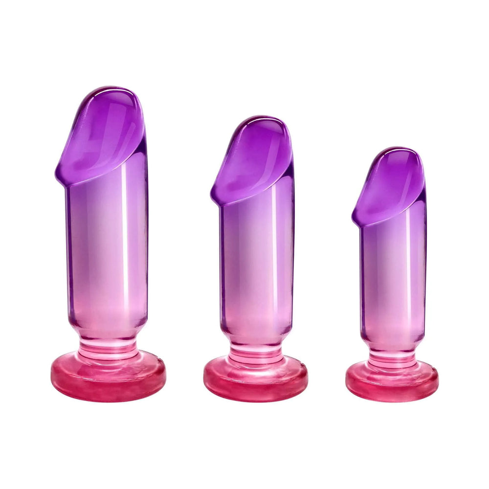 Adam & Eve Sunset Dreams Anal Plug Training Kit – Multi-Color – 3 Pack