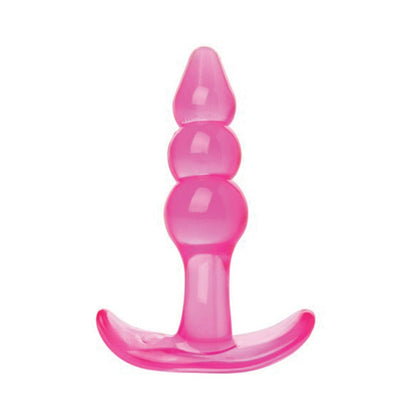 Adam & Eve Bumpy Bubbles Anal Plug – Hot Pink – 4.25" Soft TPR Anal Plug