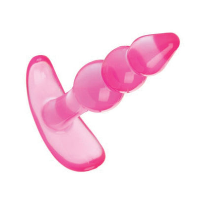 Adam & Eve Bumpy Bubbles Anal Plug – Hot Pink – 4.25" Soft TPR Anal Plug