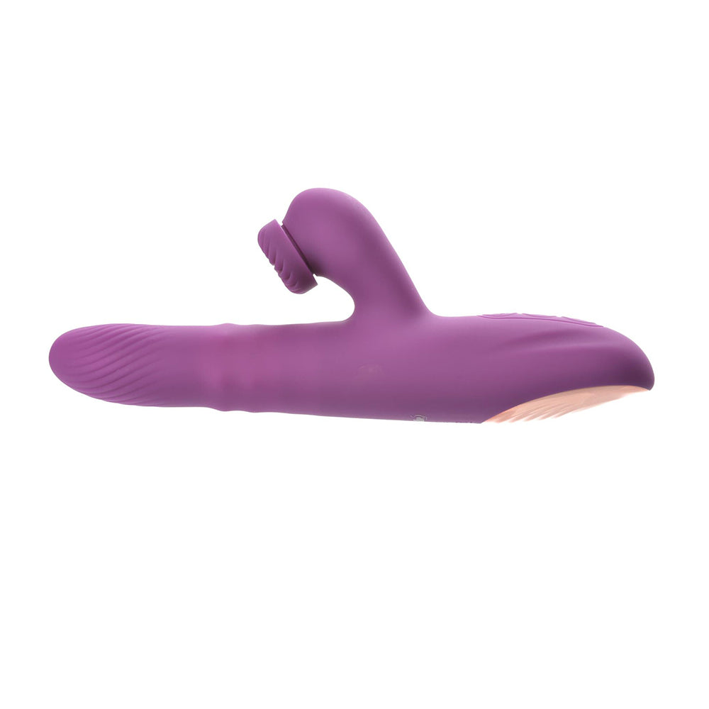 Adam & Eve Rose Gold Revolving Rabbit – Hot Pink – Vibrating and Thrusting Toy