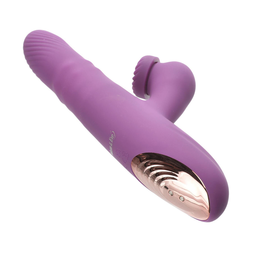 Adam & Eve Rose Gold Revolving Rabbit – Hot Pink – Vibrating and Thrusting Toy