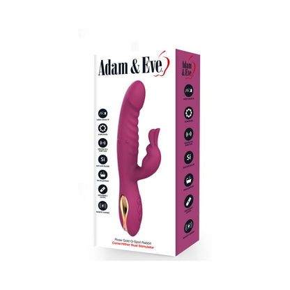 Adam & Eve Rose Gold G-Spot Rabbit Vibrator – Hot Pink