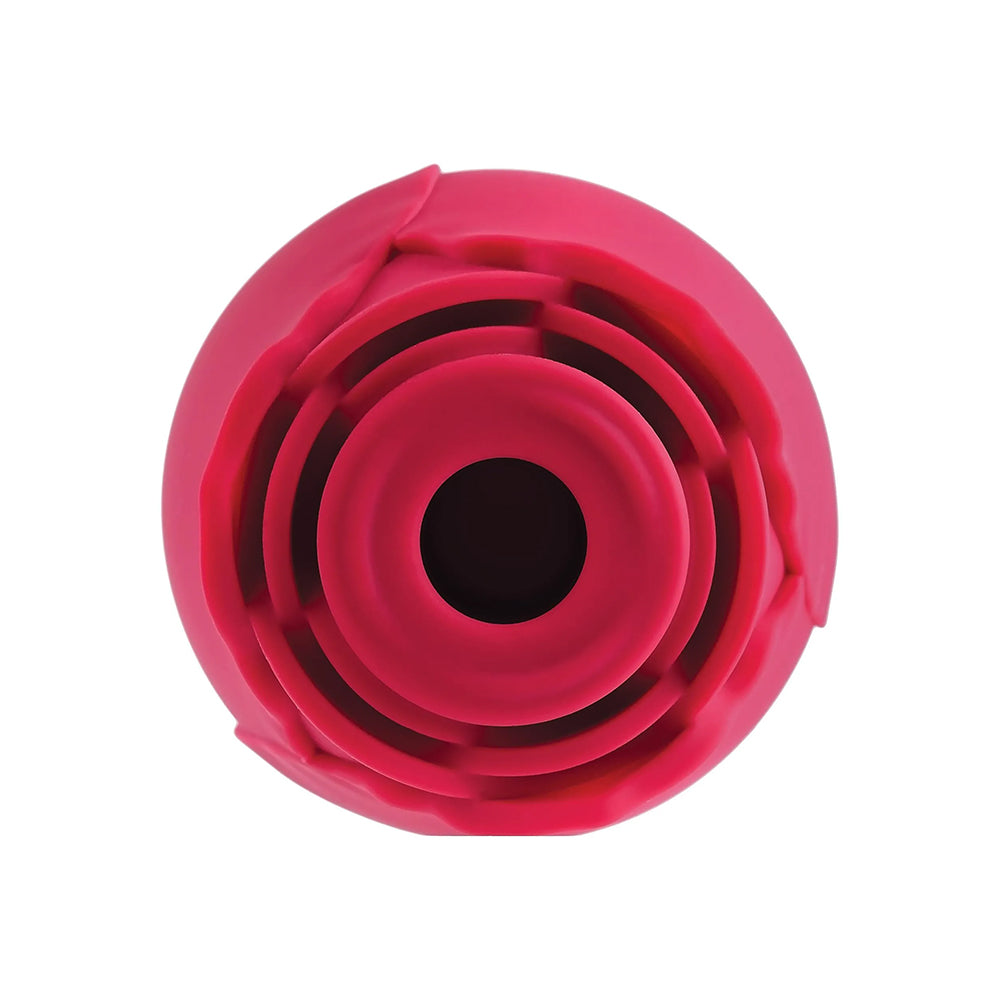 Adam & Eve Eve's Ravishing Suction Rose Clitoral Stimulator with Vibration - Red
