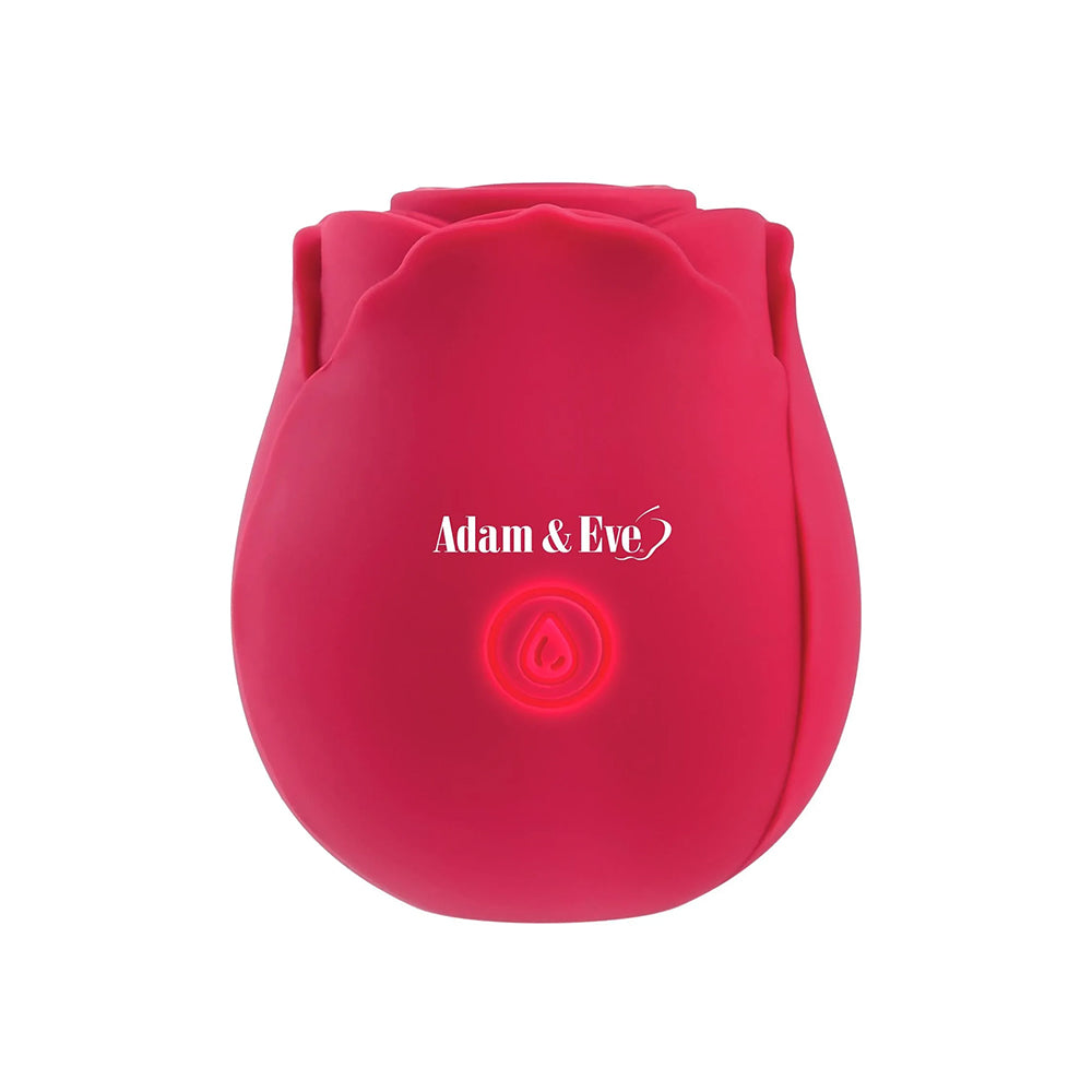 Adam & Eve Eve's Ravishing Suction Rose Clitoral Stimulator with Vibration - Red