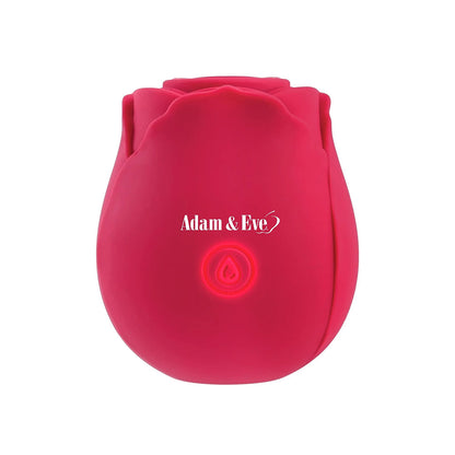 Adam & Eve Eve's Ravishing Suction Rose Clitoral Stimulator with Vibration - Red