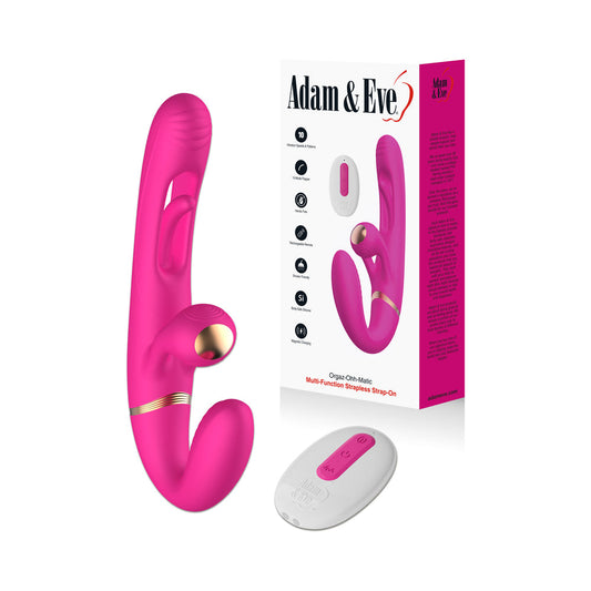 Adam & Eve Orgaz-Ohh-Matic Vibrating Stimulator with Kegel Bulb – Hot Pink