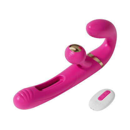 Adam & Eve Orgaz-Ohh-Matic Vibrating Stimulator with Kegel Bulb – Hot Pink