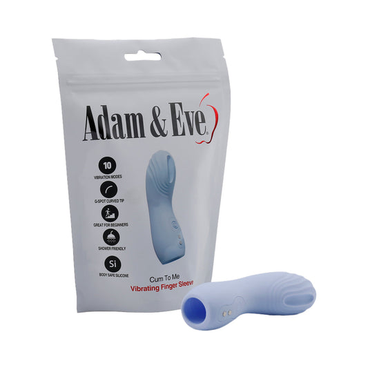 Adam & Eve Cum To Me Finger Vibrator – Periwinkle